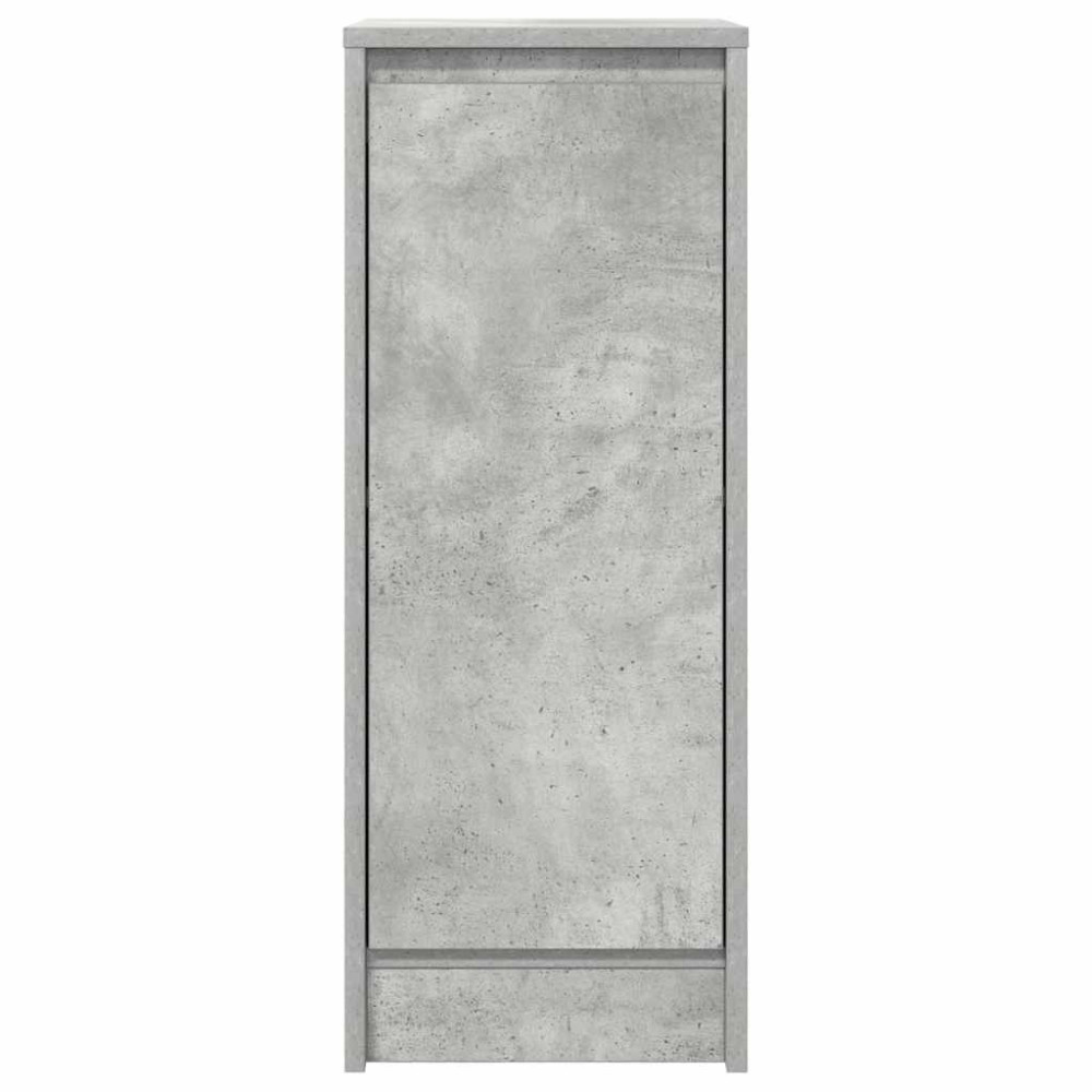 Produktbild för Skänk betong grå 29,5x34x76 cm konstruerat trä