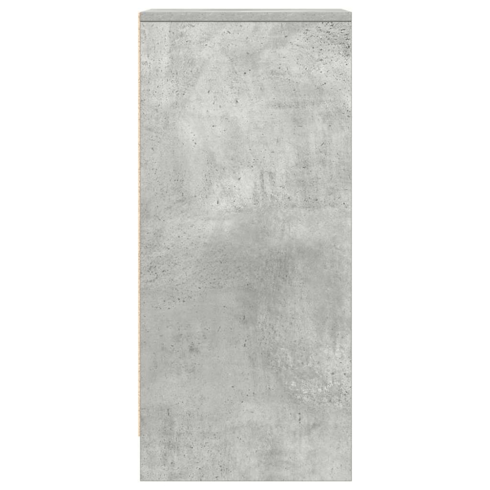 Produktbild för Skänk betong grå 29,5x34x76 cm konstruerat trä