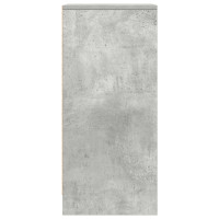 Produktbild för Skänk betong grå 29,5x34x76 cm konstruerat trä