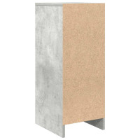 Produktbild för Skänk betong grå 29,5x34x76 cm konstruerat trä