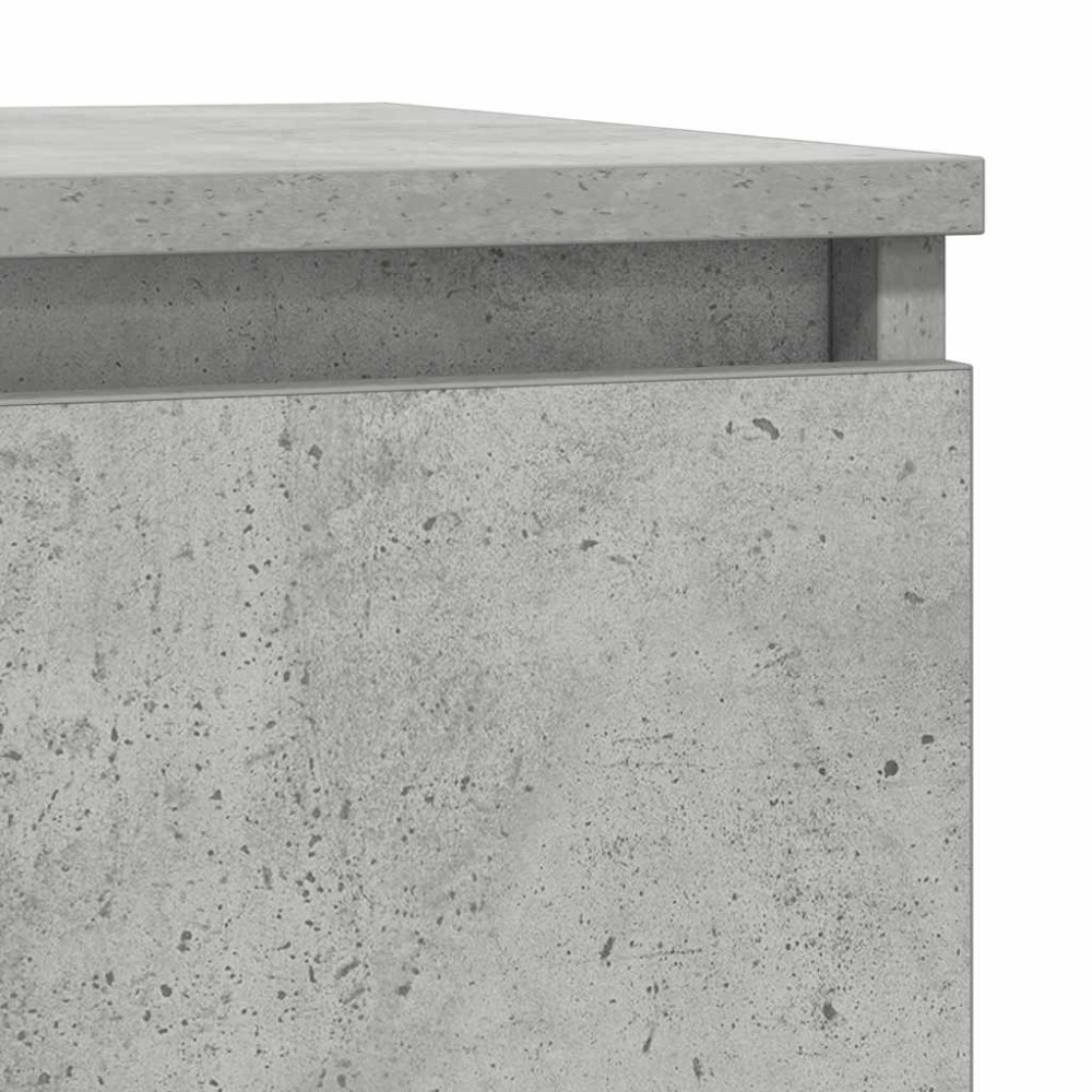 Produktbild för Skänk betong grå 29,5x34x76 cm konstruerat trä
