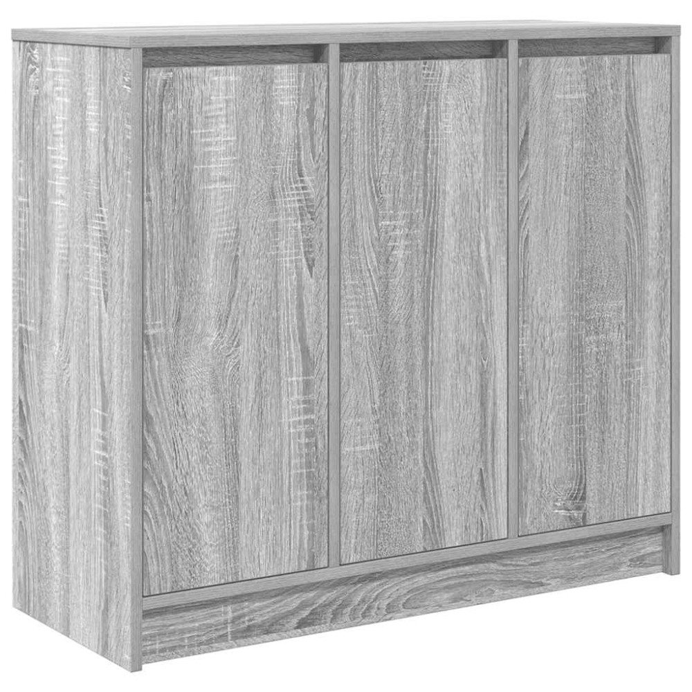 Produktbild för Skänk grå sonoma 85x34x76 cm konstruerat trä