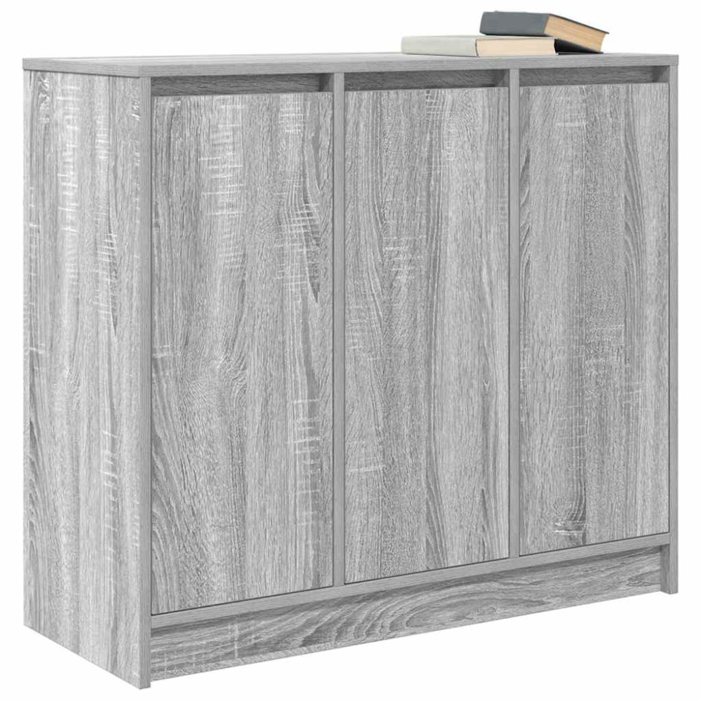 Produktbild för Skänk grå sonoma 85x34x76 cm konstruerat trä