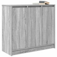 Produktbild för Skänk grå sonoma 85x34x76 cm konstruerat trä