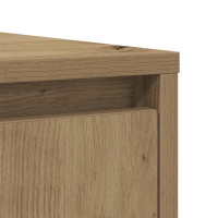 Produktbild för Skänk hantverksmässig ek 85x34x76 cm konstruerat trä