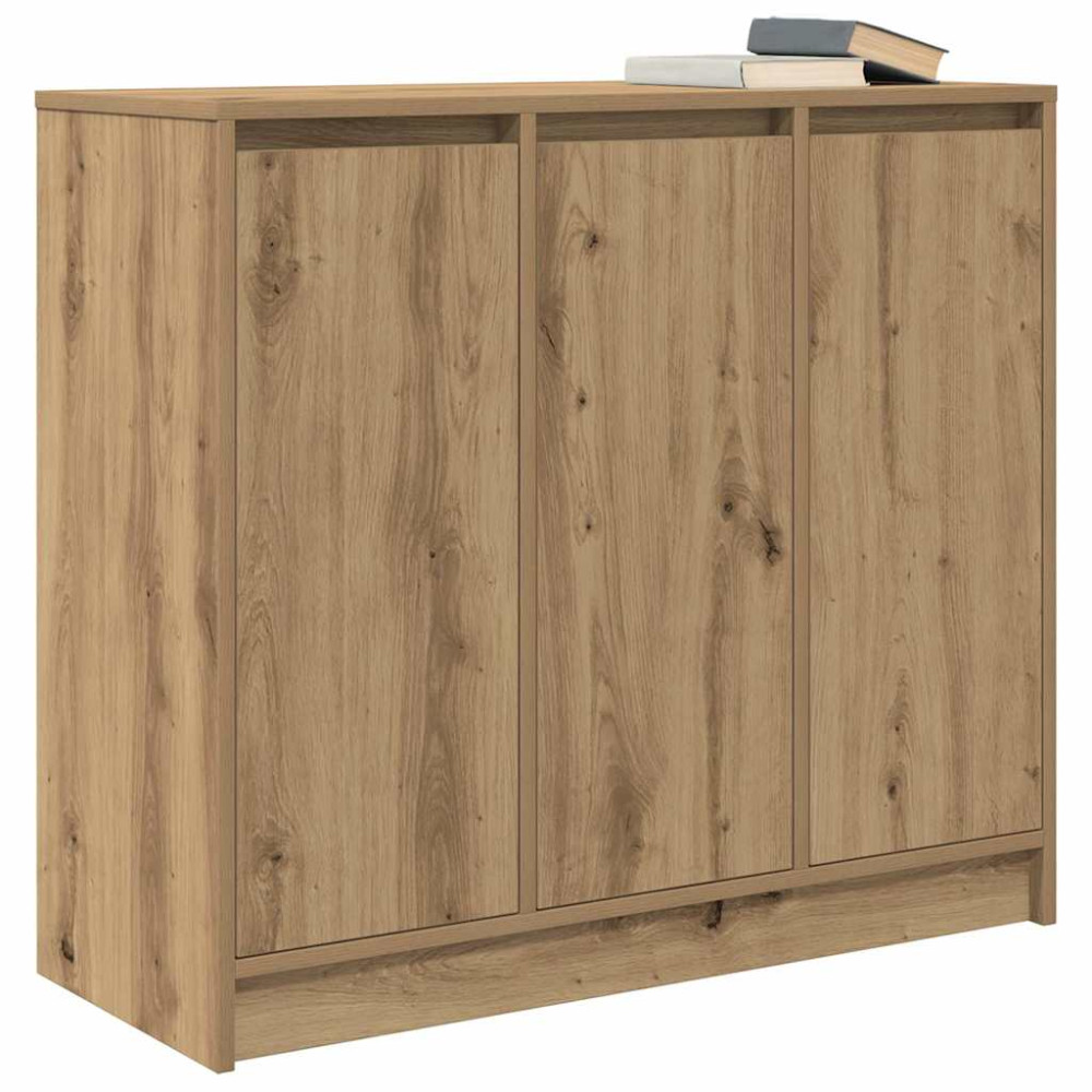 Produktbild för Skänk hantverksmässig ek 85x34x76 cm konstruerat trä