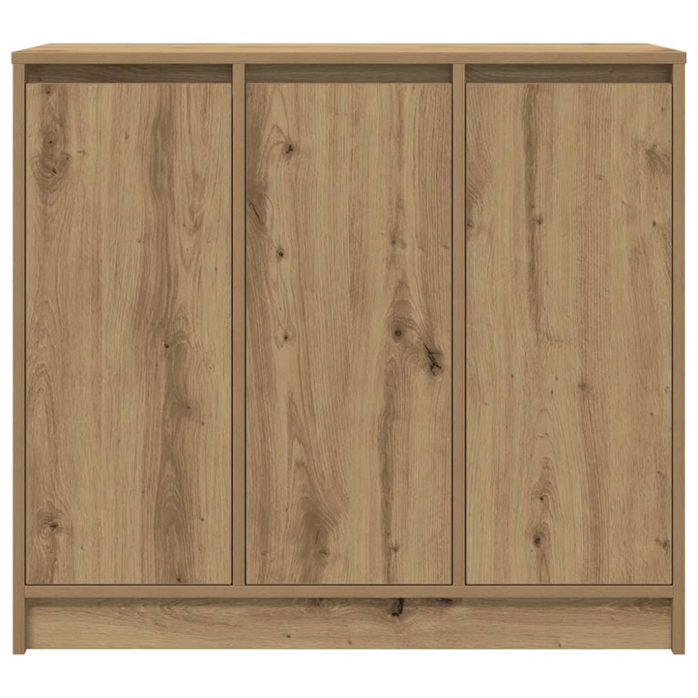 Produktbild för Skänk hantverksmässig ek 85x34x76 cm konstruerat trä