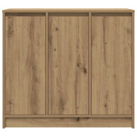 Produktbild för Skänk hantverksmässig ek 85x34x76 cm konstruerat trä