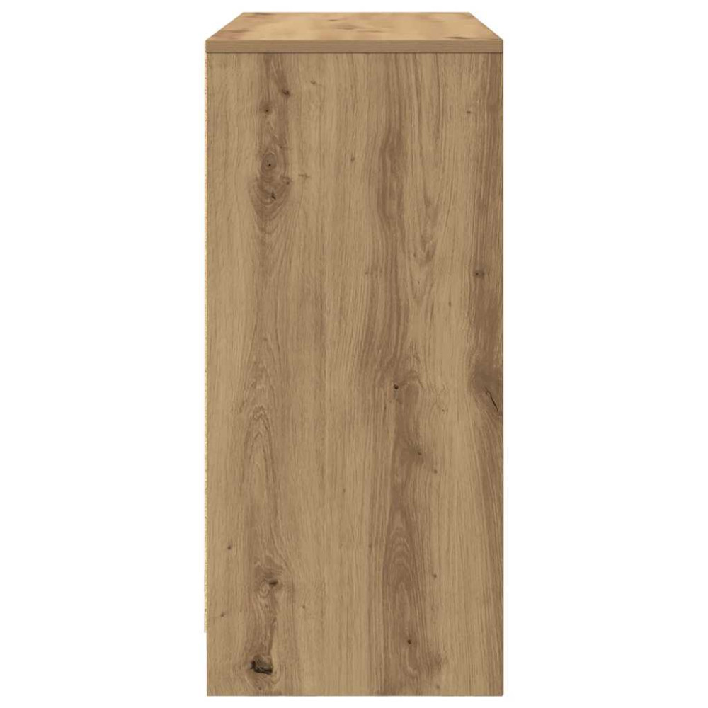 Produktbild för Skänk hantverksmässig ek 85x34x76 cm konstruerat trä