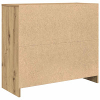 Produktbild för Skänk hantverksmässig ek 85x34x76 cm konstruerat trä