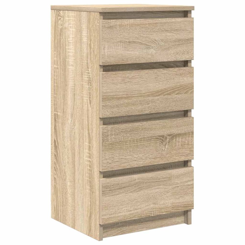 Produktbild för Skänk Sonoma ek 37,5x35x76 cm konstruerat trä