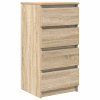 Produktbild för Skänk Sonoma ek 37,5x35x76 cm konstruerat trä