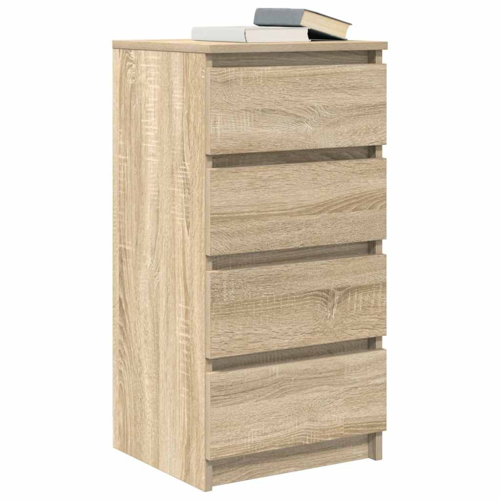 Produktbild för Skänk Sonoma ek 37,5x35x76 cm konstruerat trä