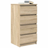 Produktbild för Skänk Sonoma ek 37,5x35x76 cm konstruerat trä
