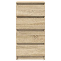Produktbild för Skänk Sonoma ek 37,5x35x76 cm konstruerat trä