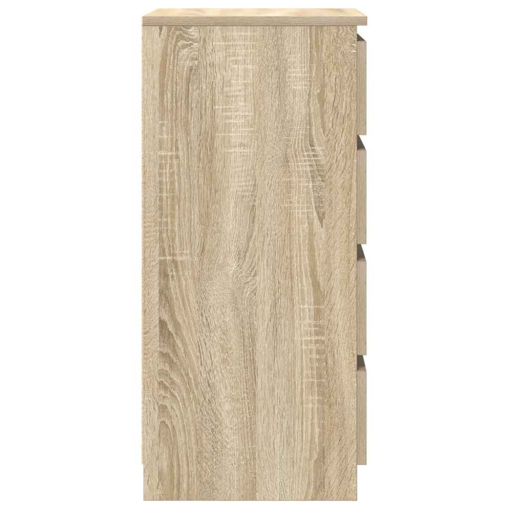 Produktbild för Skänk Sonoma ek 37,5x35x76 cm konstruerat trä