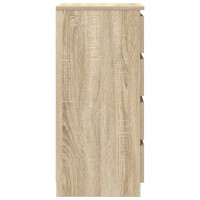 Produktbild för Skänk Sonoma ek 37,5x35x76 cm konstruerat trä