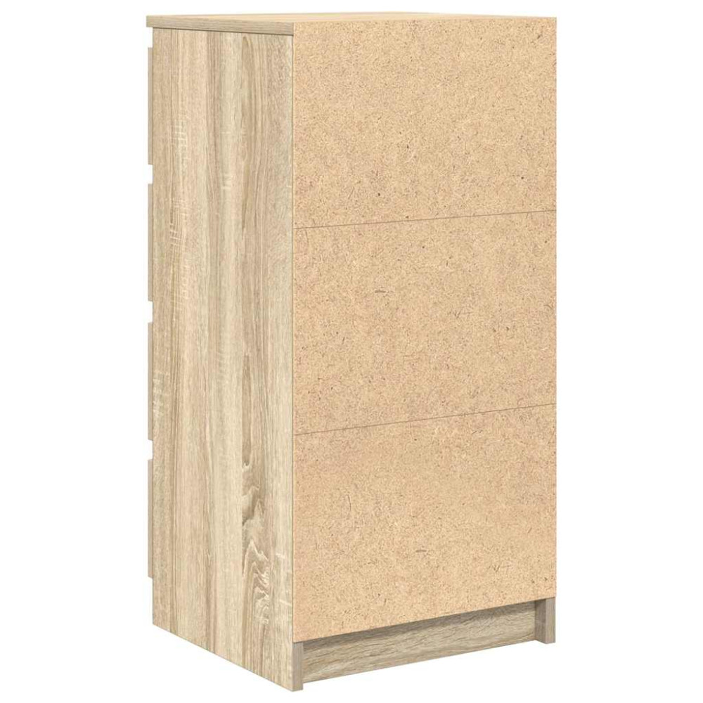 Produktbild för Skänk Sonoma ek 37,5x35x76 cm konstruerat trä