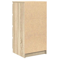 Produktbild för Skänk Sonoma ek 37,5x35x76 cm konstruerat trä