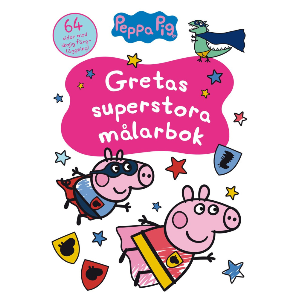 Produktbild för Gretas superstora målarbok (häftad)