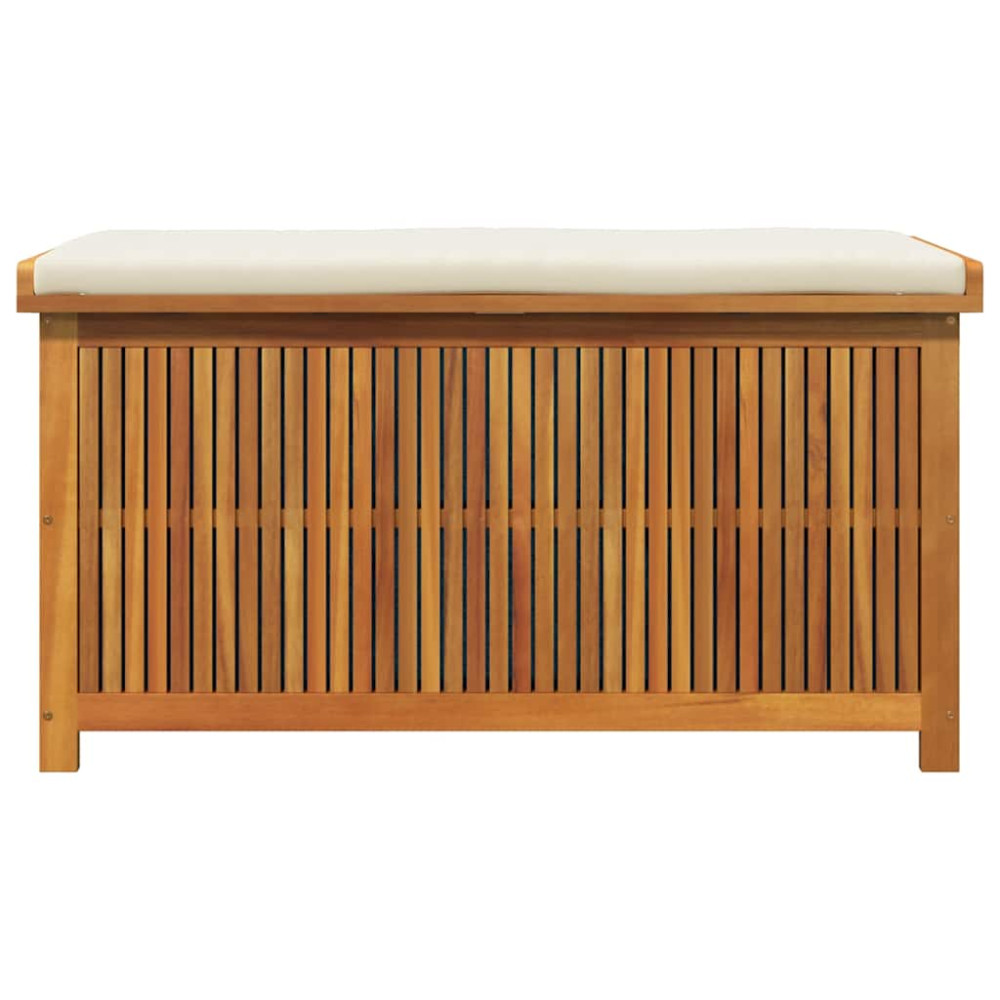 Produktbild för Kuddlåda utomhus 113x50x60,5 cm massivt trä akacia