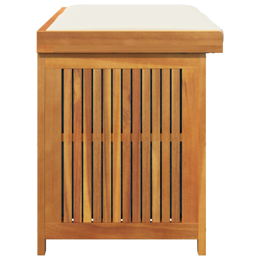 Produktbild för Kuddlåda utomhus 113x50x60,5 cm massivt trä akacia