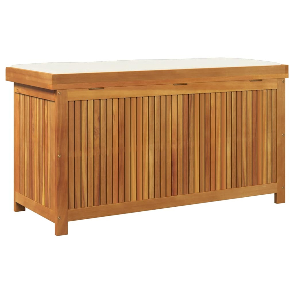 Produktbild för Kuddlåda utomhus 113x50x60,5 cm massivt trä akacia