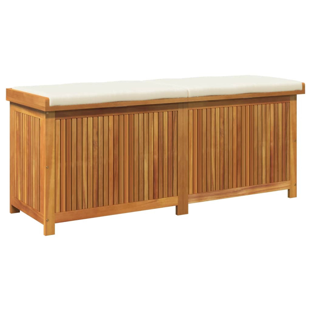 Produktbild för Kuddlåda utomhus 150x50x60,5 cm massivt trä akacia