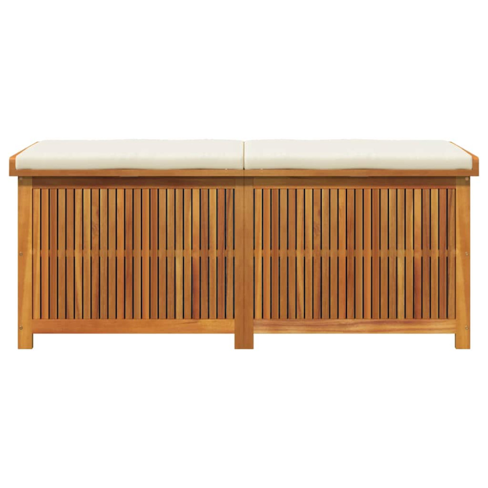 Produktbild för Kuddlåda utomhus 150x50x60,5 cm massivt trä akacia