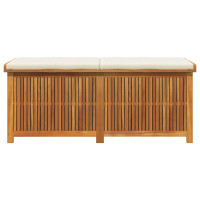 Produktbild för Kuddlåda utomhus 150x50x60,5 cm massivt trä akacia
