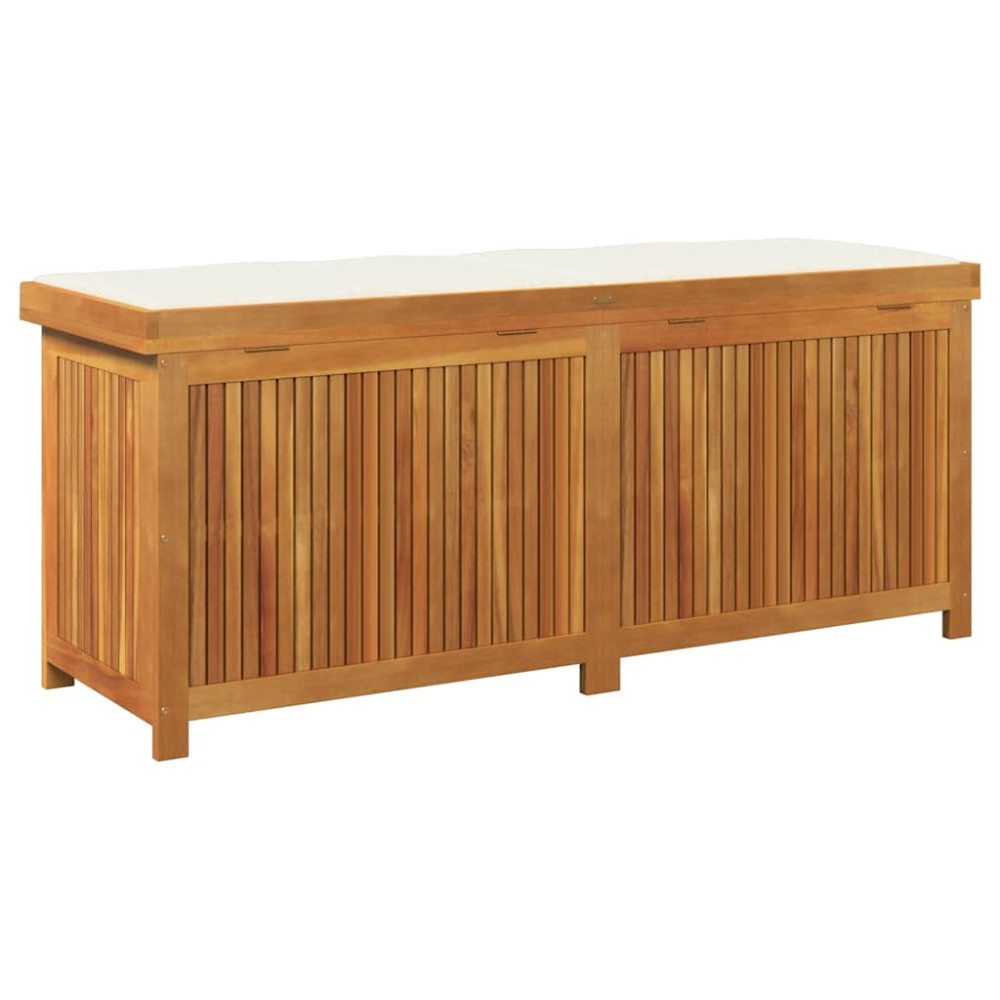 Produktbild för Kuddlåda utomhus 150x50x60,5 cm massivt trä akacia