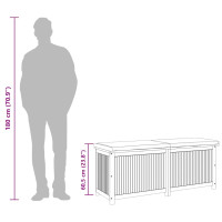Produktbild för Kuddlåda utomhus 150x50x60,5 cm massivt trä akacia