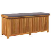 Produktbild för Kuddlåda utomhus 150x50x60,5 cm massivt trä akacia