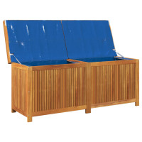 Produktbild för Kuddlåda utomhus 150x50x60,5 cm massivt trä akacia