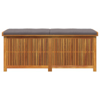 Produktbild för Kuddlåda utomhus 150x50x60,5 cm massivt trä akacia