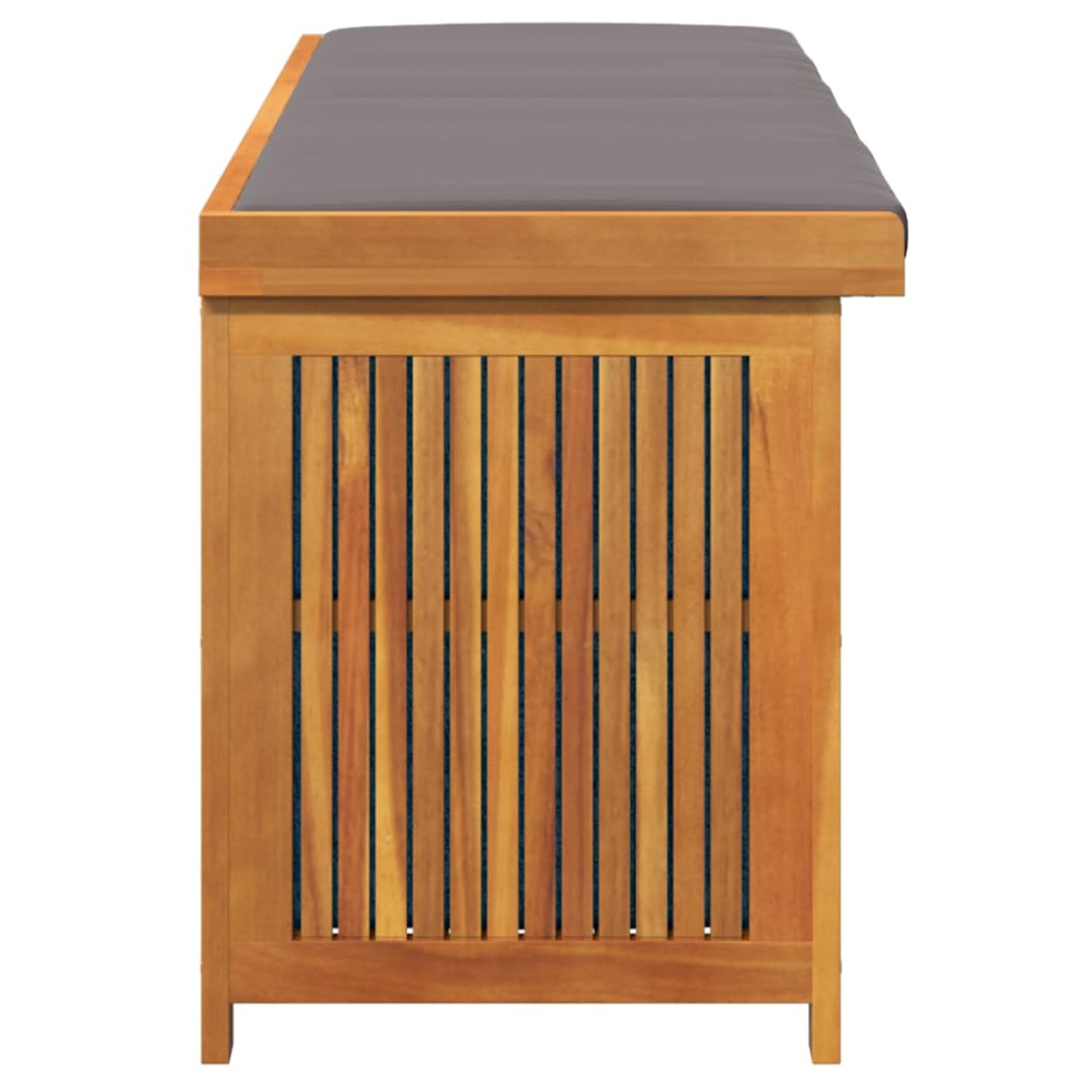 Produktbild för Kuddlåda utomhus 150x50x60,5 cm massivt trä akacia