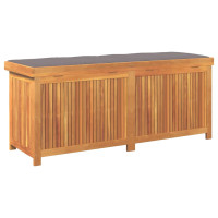 Produktbild för Kuddlåda utomhus 150x50x60,5 cm massivt trä akacia