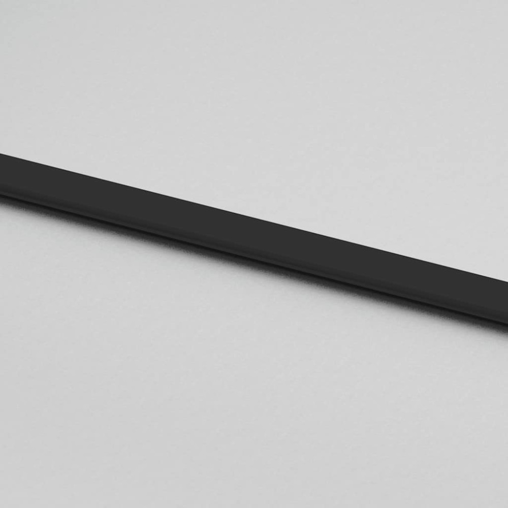 Produktbild för Skjutdörr med beslag svart 76x205 cm härdat glas