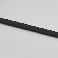 Produktbild för Skjutdörr med beslag svart 76x205 cm härdat glas