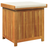 Produktbild för Kuddlåda utomhus 60x50x61 cm massivt trä akacia