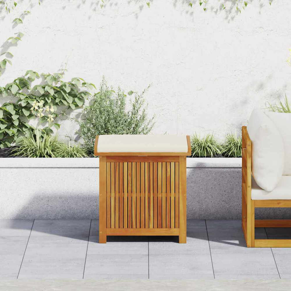 Produktbild för Kuddlåda utomhus 60x50x61 cm massivt trä akacia