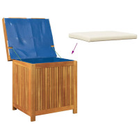 Produktbild för Kuddlåda utomhus 60x50x61 cm massivt trä akacia