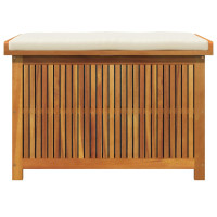 Produktbild för Kuddlåda utomhus 90x50x60,5 cm massivt trä akacia
