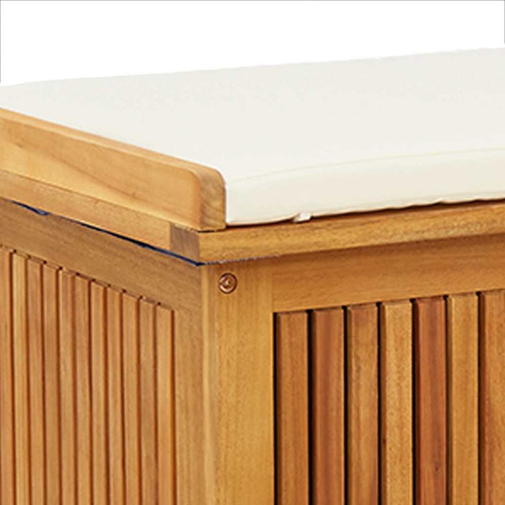 Produktbild för Kuddlåda utomhus 90x50x60,5 cm massivt trä akacia
