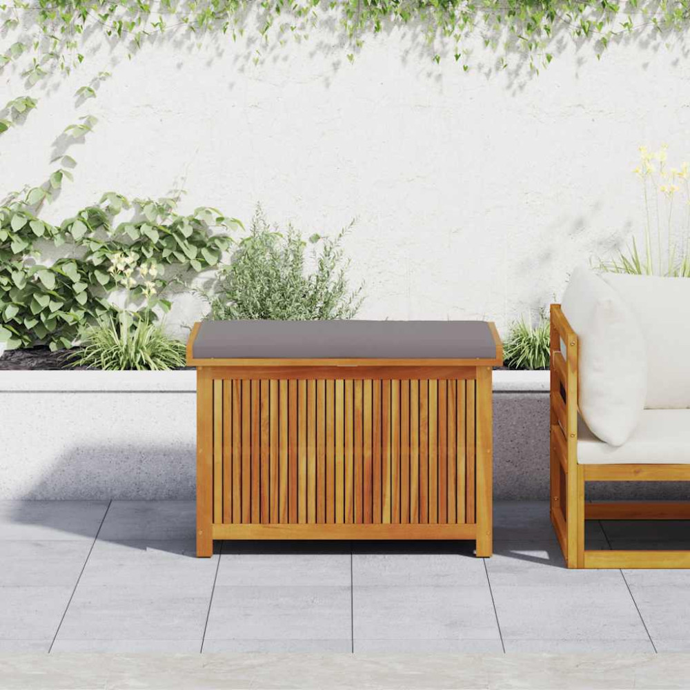 Produktbild för Kuddlåda utomhus 90x50x60,5 cm massivt trä akacia