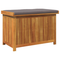 Produktbild för Kuddlåda utomhus 90x50x60,5 cm massivt trä akacia