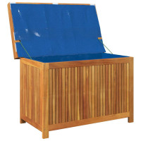 Produktbild för Kuddlåda utomhus 90x50x60,5 cm massivt trä akacia