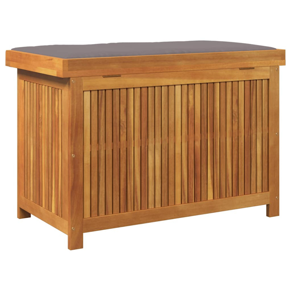 Produktbild för Kuddlåda utomhus 90x50x60,5 cm massivt trä akacia