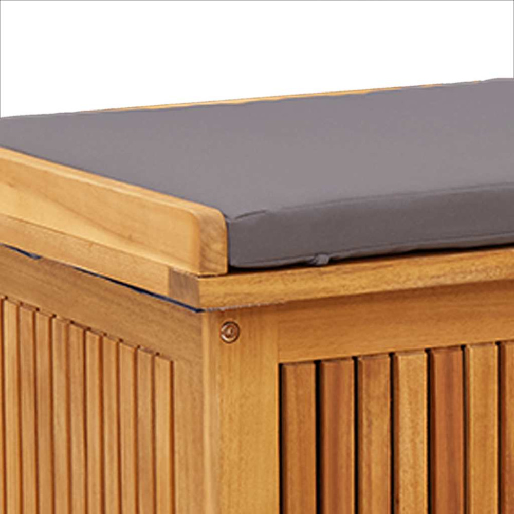 Produktbild för Kuddlåda utomhus 90x50x60,5 cm massivt trä akacia