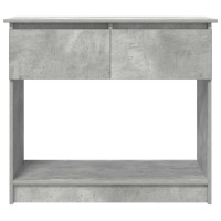 Produktbild för Avlastningsbord med lådor betonggrå 85,5x38,5x74,5 cm